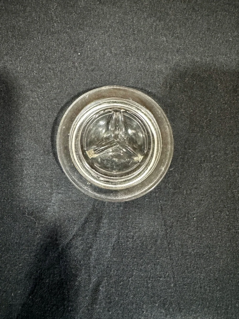 Vintage Clear Glass Chicken Waterer Base